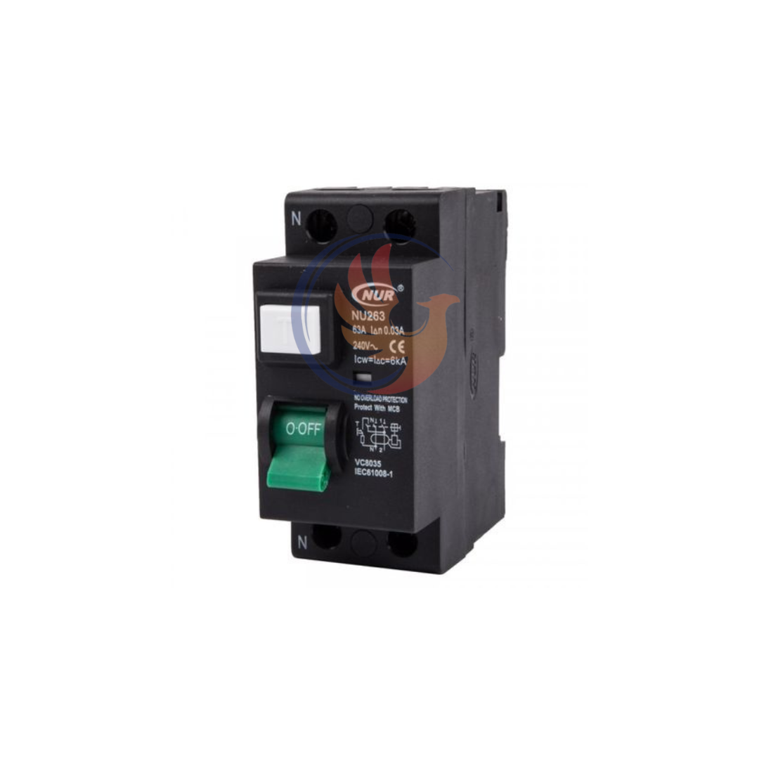 NUR 2 POLE 63AMP EARTH LEAKAGE
